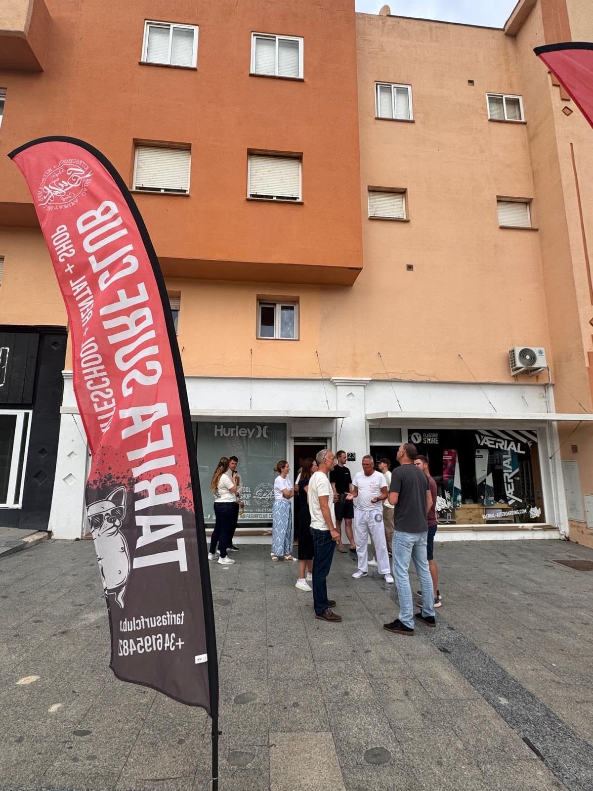 Treffpunkt vor der Kiteschule